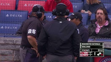 ARI@WSH: Haniger gets tagged out after a challenge
