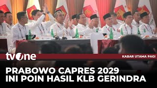 Download lagu KLB Gerindra Pastikan Prabowo Maju sebagai Capres 2029 | Kabar Utama Pagi tvOne