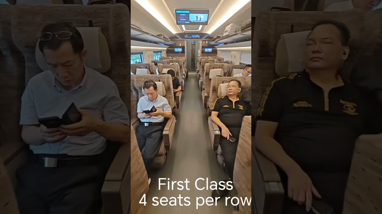 China High Speed Rail Cabins - Business Class vs First class vs 2nd Class