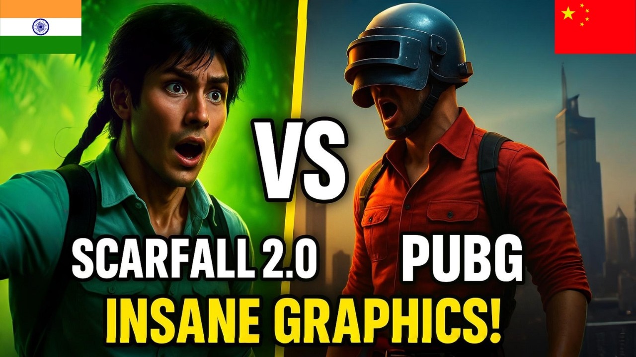 Can an Indian Game Beat BGMI? 🔥 BGMI vs ScarFall 2.0 Graphics Comparison