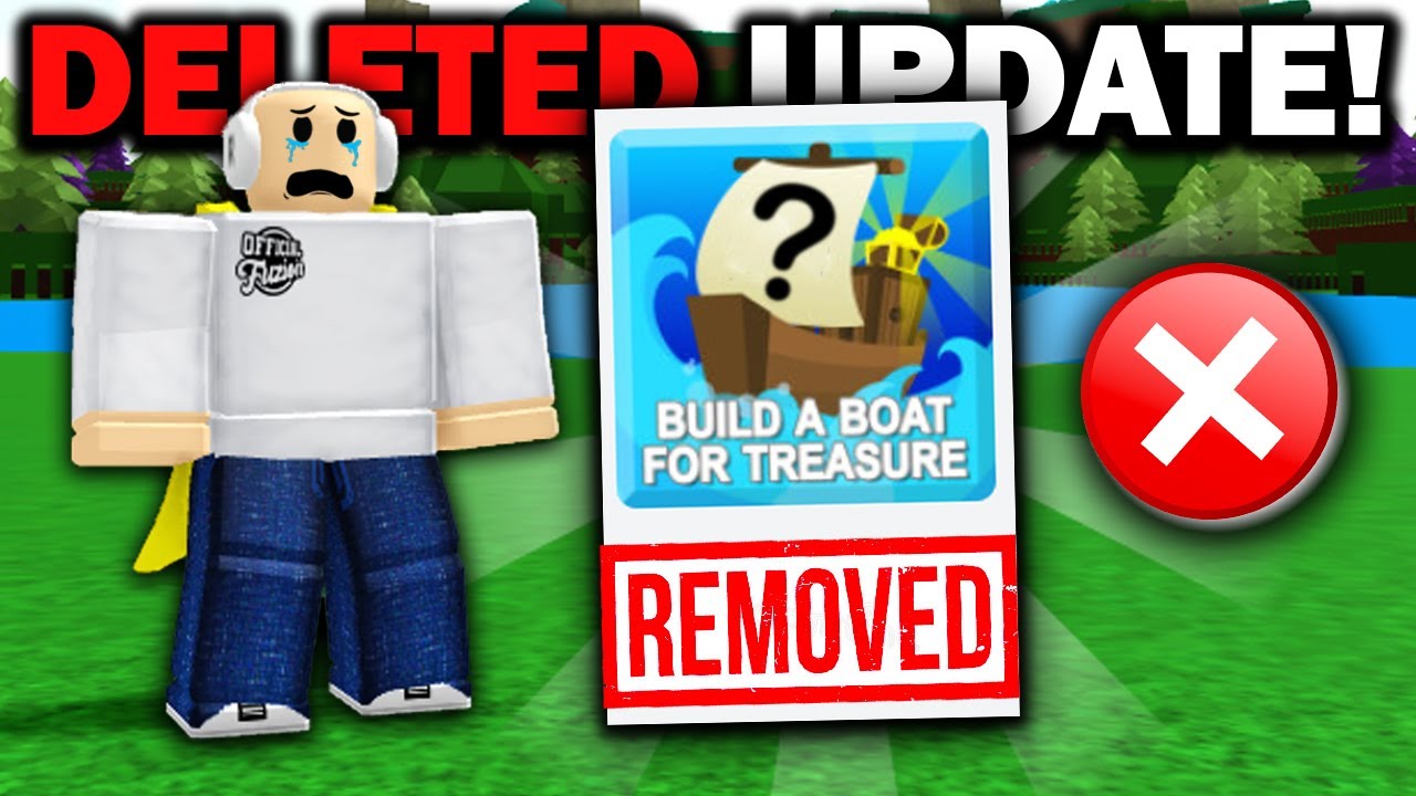 DELETED SECRET UPDATE!! (You missed) Build a boat for Treasure ROBLOX