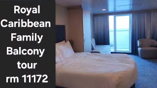 Royal Caribbean Utopia Family Balcony room tour 11172