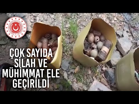 Irak kuzeyi Hakurk’ta Terör Örgütü PKK’ya Ait Çok Sayıda Silah ve Mühimmat Ele Geçirildi