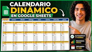 Cómo hacer un CALENDARIO DINÁMICO en Google Sheets (Paso a Paso) 📅