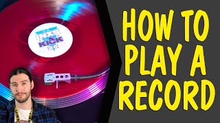 How to play a record - Beginners tips