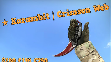 ★ Karambit | Crimson Web (Well Worn) Showcase!