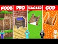 UNDERGROUND SECRET BASE BUILD CHALLENGE - Minecraft Battle: NOOB vs PRO vs HACKER vs GOD / Animation