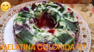 Gelatina Colorida Fit - Deliciosa