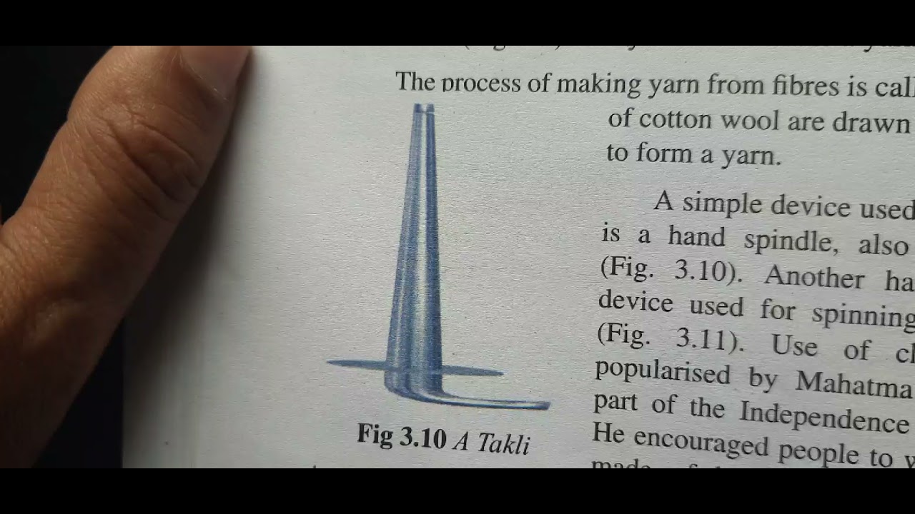 Spinning Cotton Yarn.Class 6th YouTube