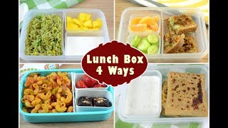 Kids lunch box recipes four ways.. palak rice aloo toast whole wheat
bread grain macaroni paratha for more follow us on; facebook: ...