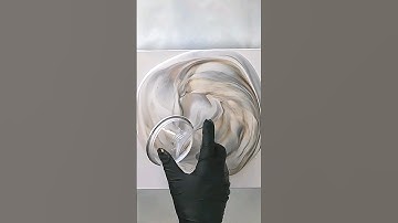 Open Cup Marble Effect - Neutral colours #acrylicpouring