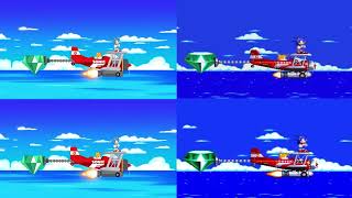 SONIC 3 / SONIC 3 & KNUCKLES ENDINGS (1994 / 2022) SIDE BY SIDE 4 COMPARISION Resimi
