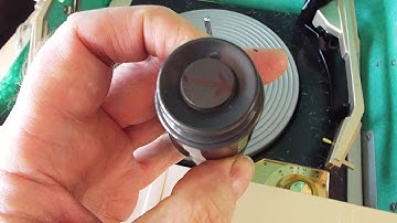 How to install an automatic 45 spindle adapter on a Silvertone record player spindle