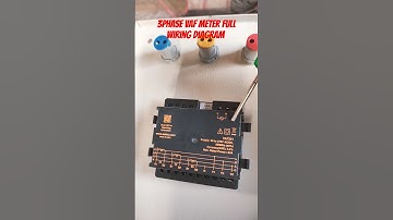 3phase multifunctional vaf meter full wiring diagram #electrical #electrician #electricalengineering