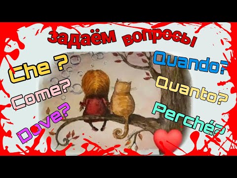 Задаем вопросы с помощью вопросительных слов  Che? Come? Dove? Quando? Quanto? Perchè?