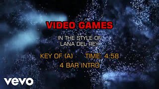 Lana Del Rey - Video Games (Karaoke)