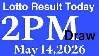 Lotto Result Today 2pm live draw may 14, 2026 Swertres result today 2pm Ez2 PCSO live result