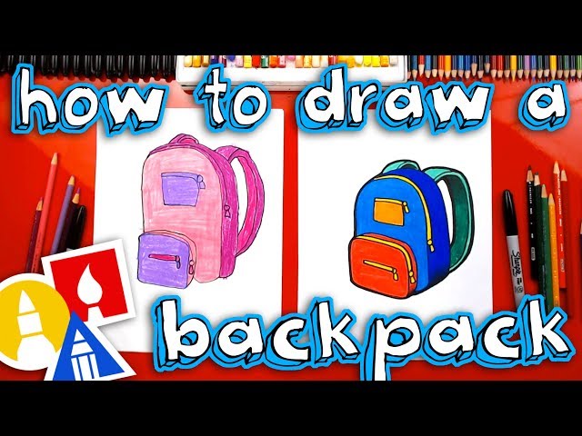 Art Bag Drawing Kids, Arts Schools, Art School Bag Kids