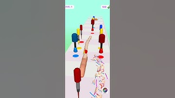 NAIL STACK! ➖🚀💅 - 3D Games #Gameplay #Mobilegame All Levels Gameplay (iOS & Android) NEW UPDATE!