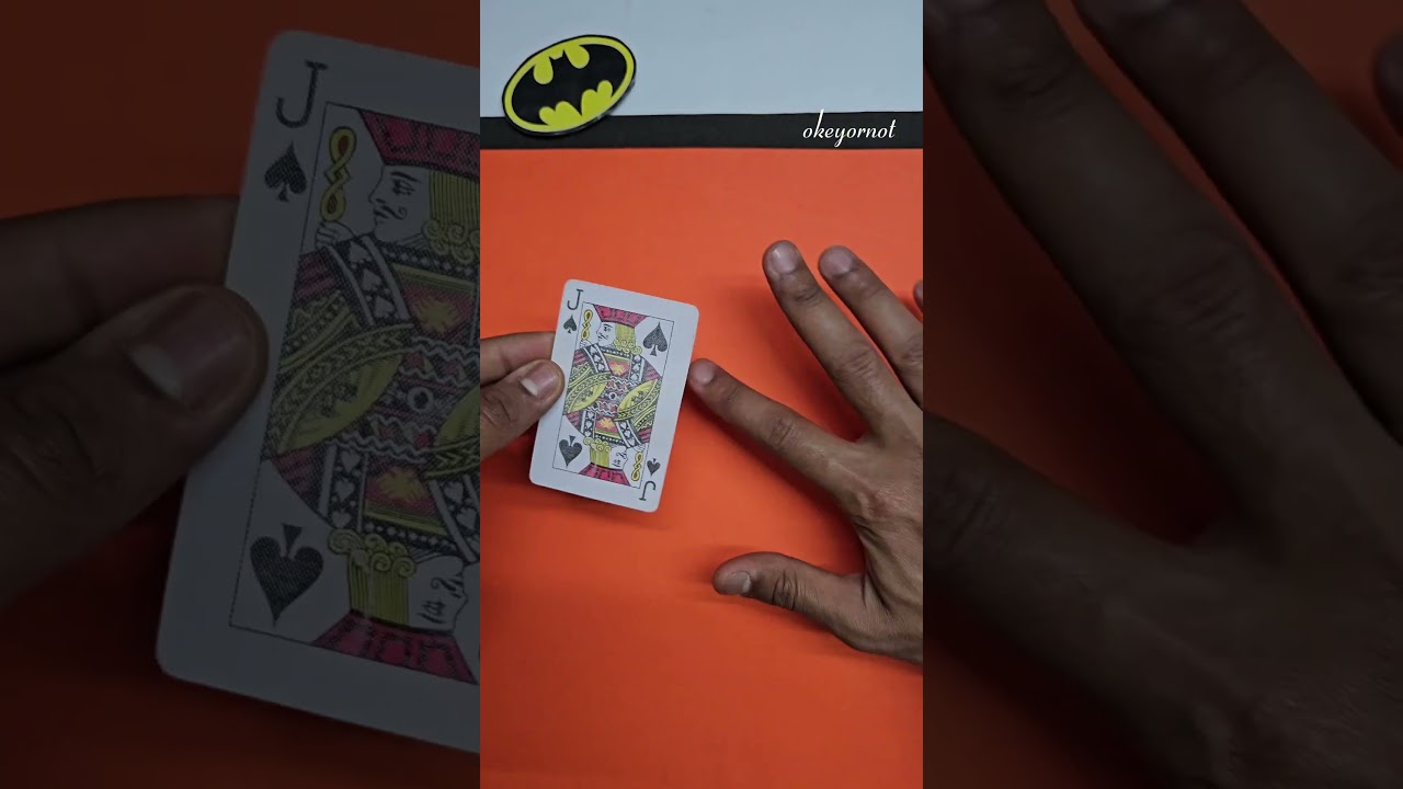 Amazing card boomerang ♦️♥️♠️♣️ | playing card trick