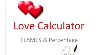 Love Calculator for FLAMES and Percentage Exposed screenshot 5