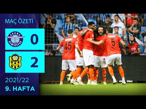 ÖZET: Adana Demirspor 0-2 Öznur Kablo Yeni Malatyaspor | 9. Hafta - 2021/22