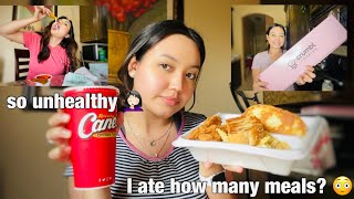 WHAT I EAT IN A WEEK *realistic &amp; unhealthy*
