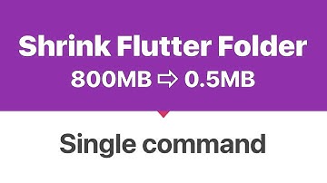 Reduce Size of Flutter Project down to 500KB | Android Studio