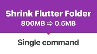Reduce Size of Flutter Project down to 500KB | Android Studio Reduce Size of Flutter Project down to 500KB | Android Studio