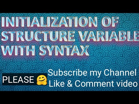 BS(hons) Computer classes C++ Language ||| Lecture#65 ||| Initialization of Structure Variable