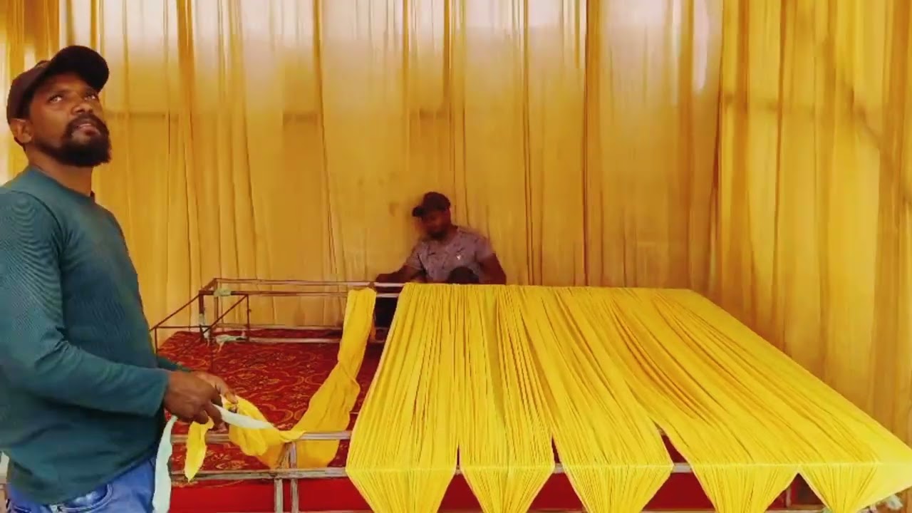 Haldi stage decoration work