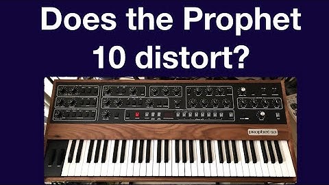 Does the Prophet 10 distort? - A look at the waveforms with an oscilloscope
