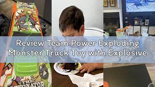 Review Team Power Exploding Monster Truck Toy with Explosive Crash Sounds and Lights, Smash It Up Ag