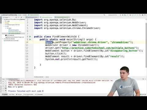 Selenium WebDriver:  6. Find element by id class name