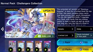 Spend 2000 Gems for Dominus Impulse Overframe at Challenger Collection Pack | Yu-Gi-Oh! Master Duel