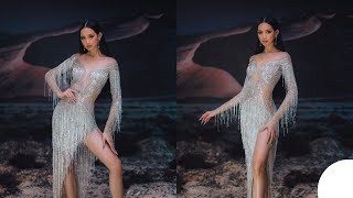 Dạ hội Galaxy cảm hứng từ trời sao đêm trên sa mạc AH Bảo Ngọc mang đến Miss Intercontinental 2022