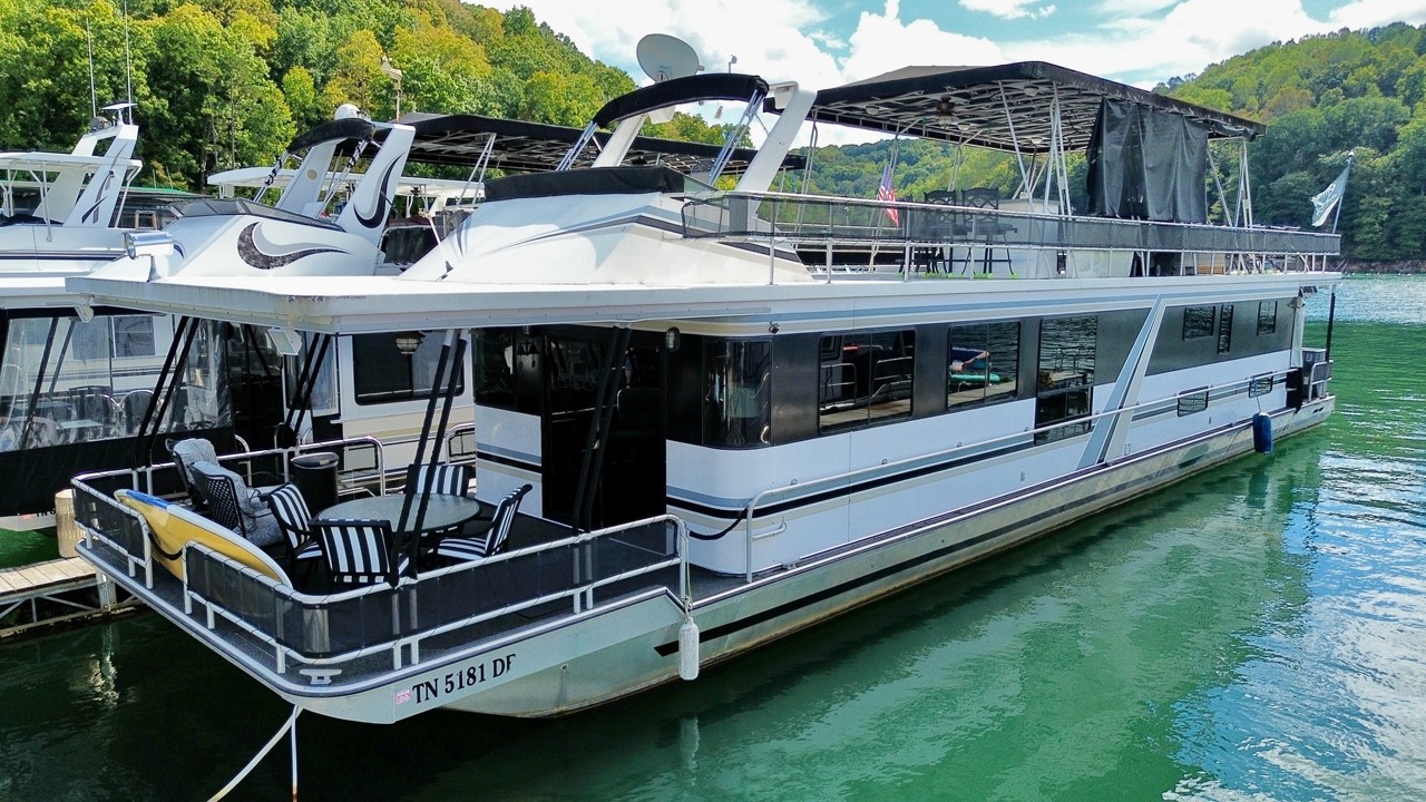 1996 Norris Yachts 16 x 74WB алюминиевый корпус (4 спальни/2 ванные комнаты) продается на озере Н...