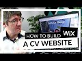 Creating an Online CV with Wix