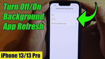 iPhone 13/13 Pro: How to Turn Off/On Background App Refresh