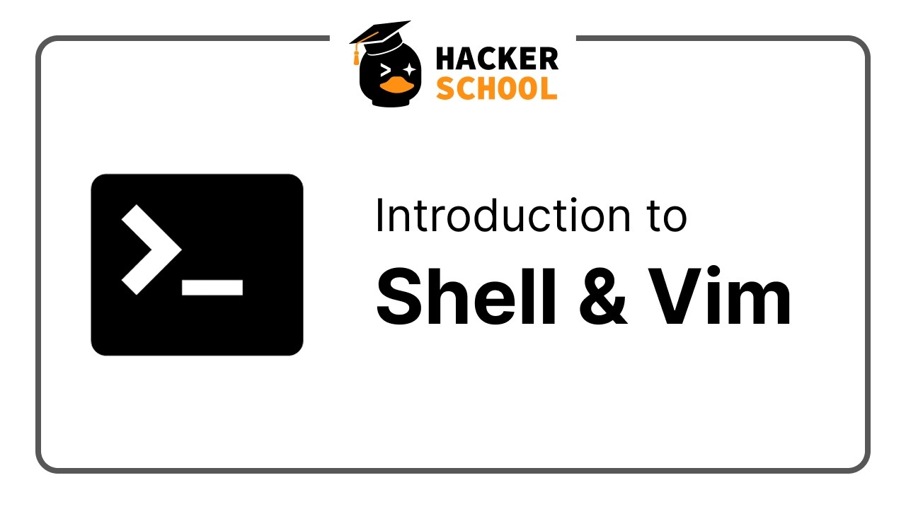Hackerschool: Shell & Vim - YouTube