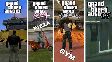 Features appeared only once in all main GTA games (evolution)