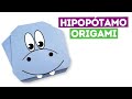 Paper Hippopotamus Step By Step Easy Origami Figures