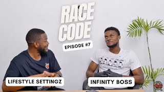 Race code ep.7 Infinity boss shares his life story, Rivaly, starting a business, 800HP Engine build.