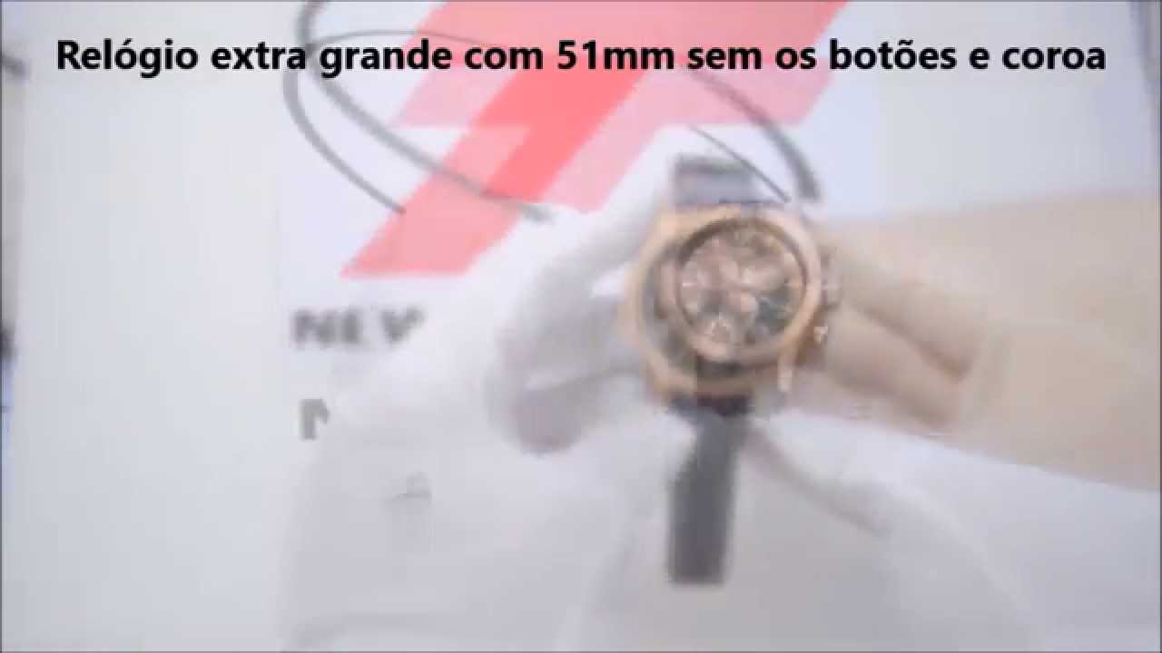 Relógio MAGNUM masculino cronógrafo rose MA33504K - aconfianca