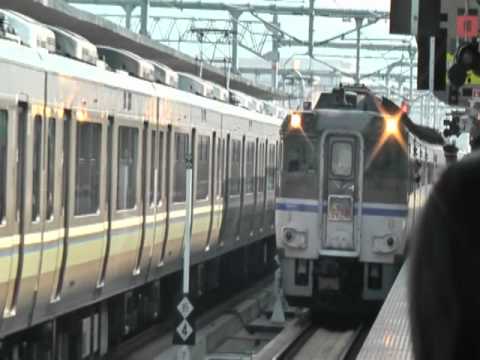キハ181系　特急はまかぜ　最終日　お出迎え