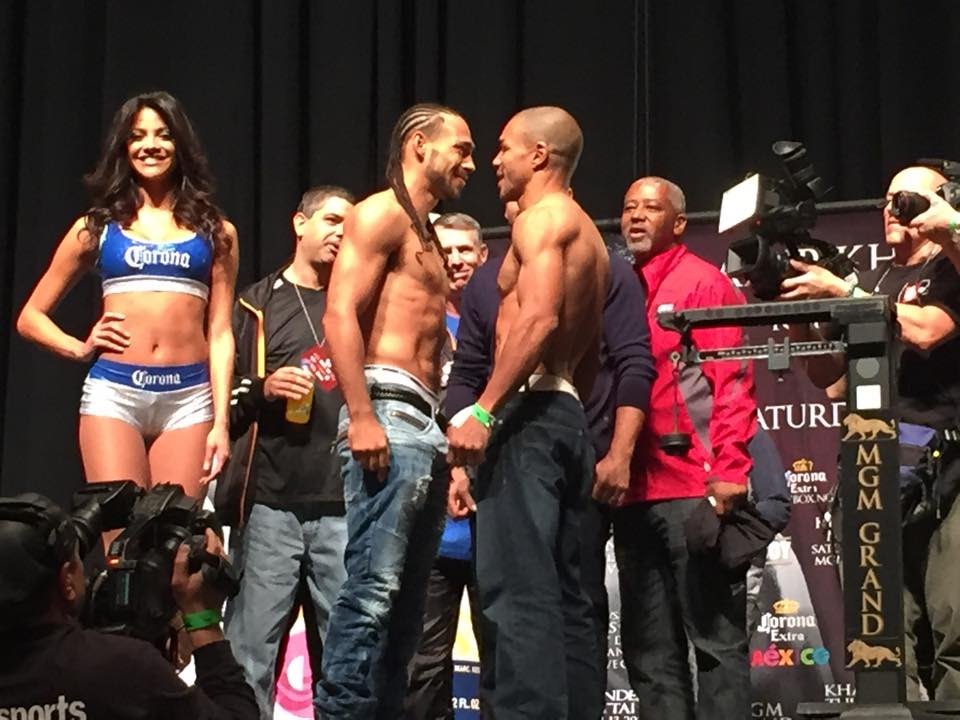 Keith Thurman vs Leonard Bundu WEIGH IN & FACE OFF TRASH TALK!