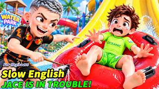 💔 Jace’s Pool Was Destroyed… But His DIY Water Slide Changed Everything! 🌈🏊| Slow English Story (A2)
