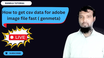 How to get csv data for adobe image file fast ( genmeta)