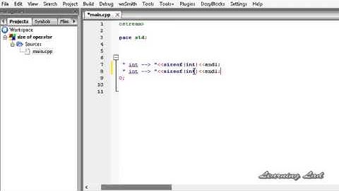 C++ Sizeof Operator with Variables, Data types, Structures, Unions  43  C++ Video Tutorial