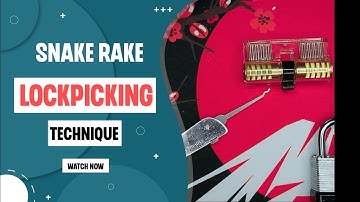 Beginner Lock Picking Technique - Snake Rake (Slide and Pull for about 10x)
